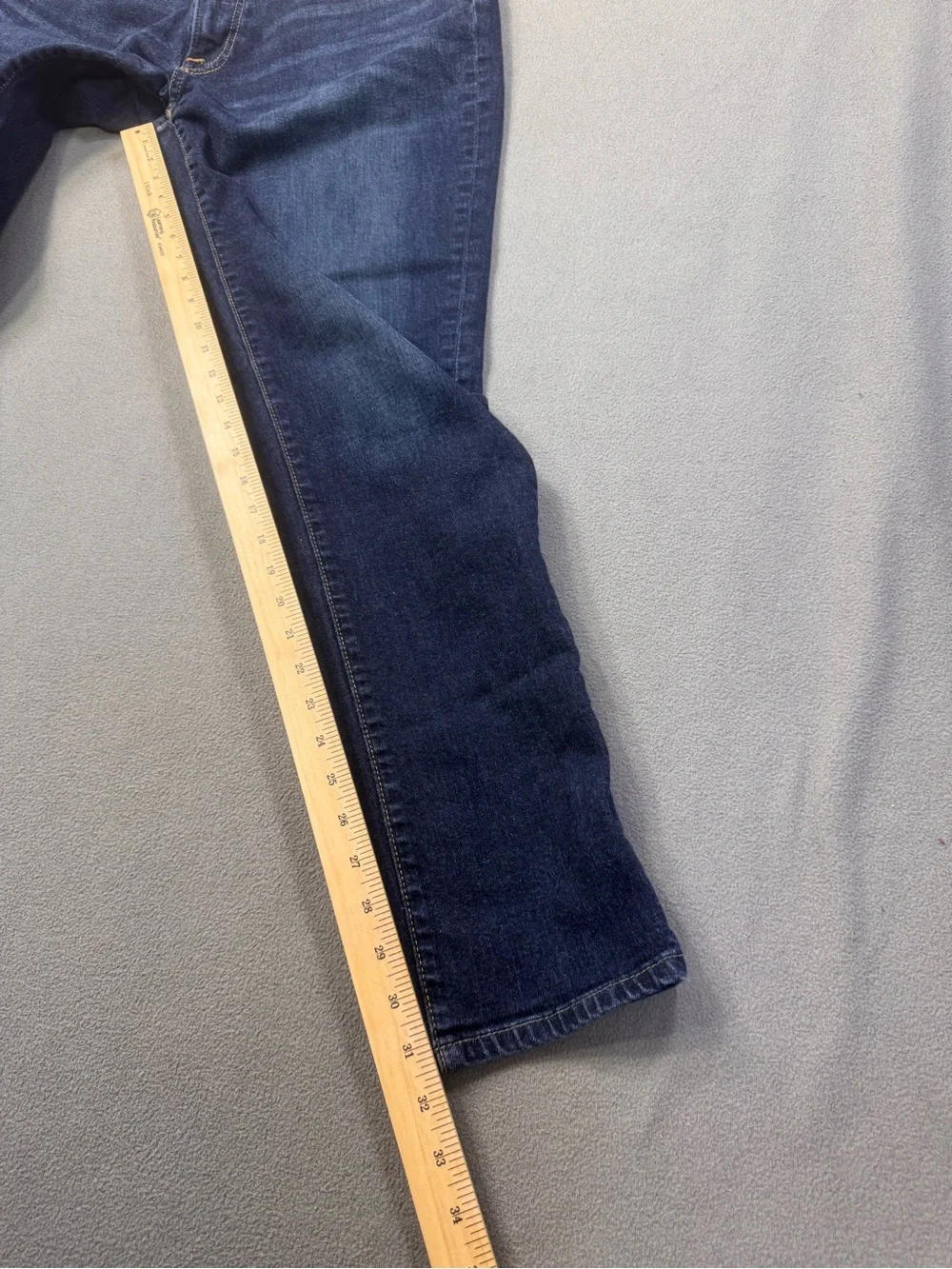 Abercrombie & Fitch Men’s Athletic Skinny Stretch Jeans, Dark Indigo Blue, 36x34